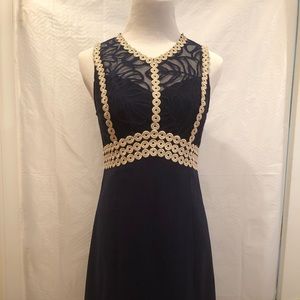 Lilly pulitzer Leigh stretch dress Navy Sz 0